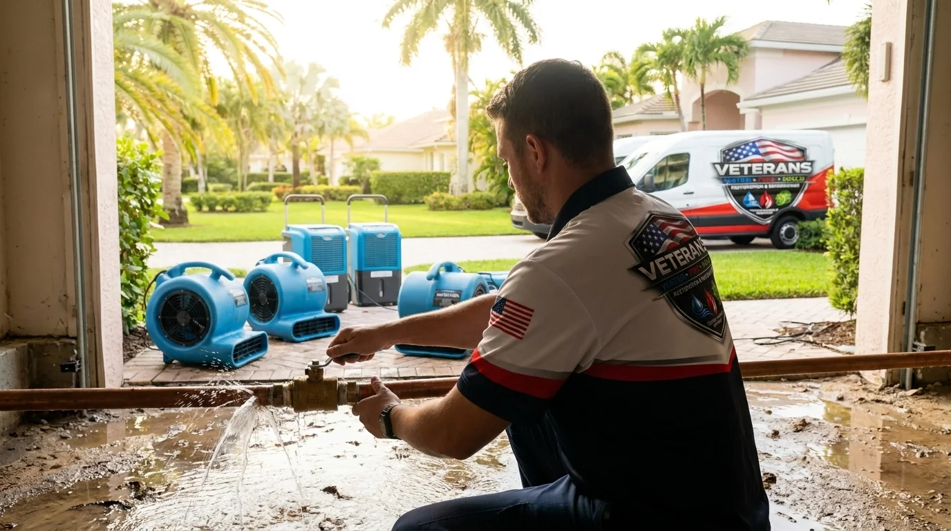 Burst Pipe Cleanup and Repair