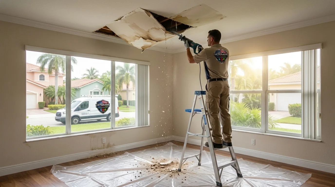Ceiling Water Damage Repair